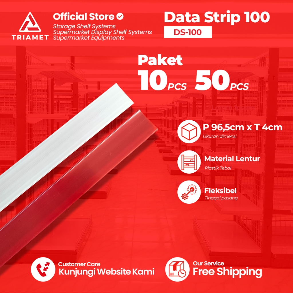 

Price Tag 100cm/ Data Strip / Mika Harga /Price Card / Label Harga Indomaret - 965 mm