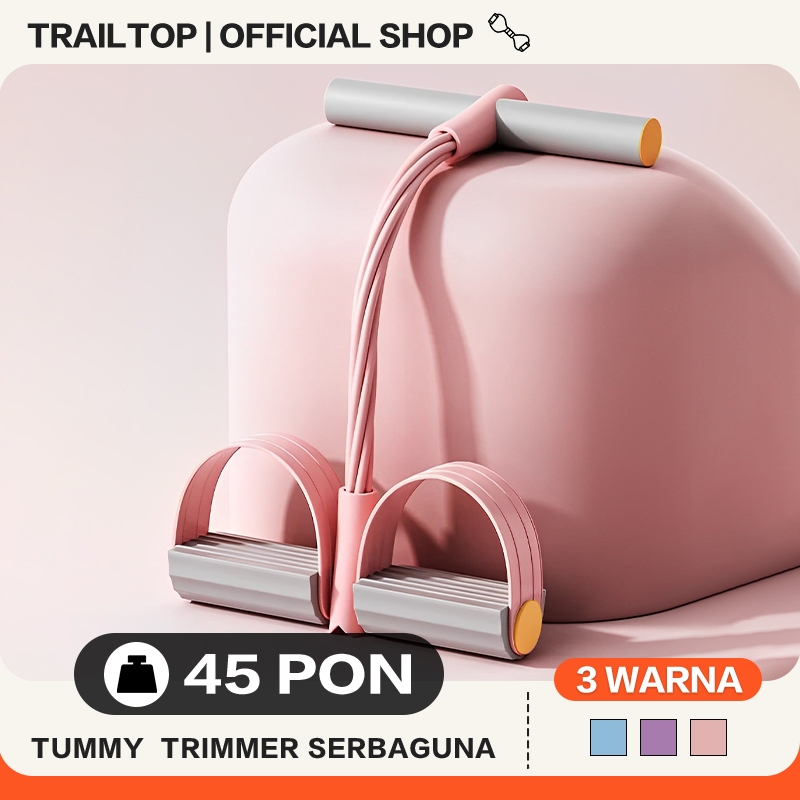 TrailTop Tummy Trimmer Fitness 4 Tali 6 Tali Alat Olahraga Pengecil Perut Alat Olahraga Di rumah