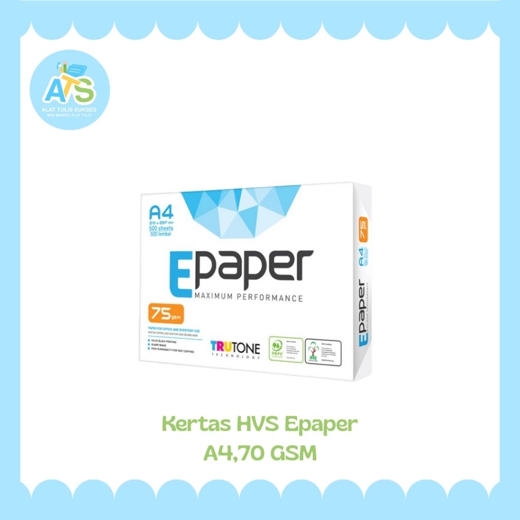 

kertas hvs epaper a4,70 gsm