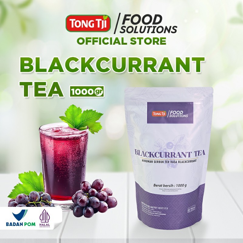 

Tong Tji Food Solutions Blackcurrant Tea 1000g (Minuman Serbuk untuk Usaha Minuman)