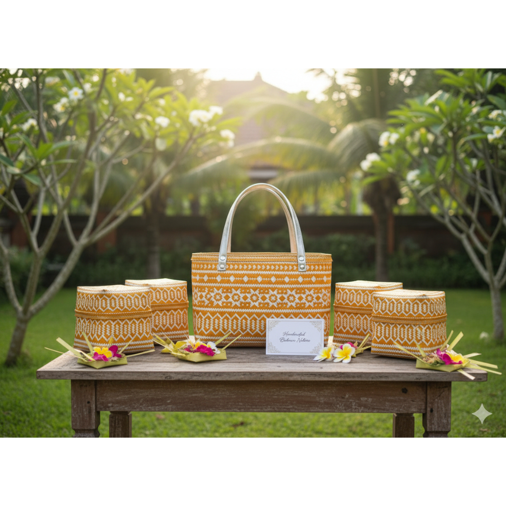 Sokasi Keben Tas Set 4 Bambu| Lampid