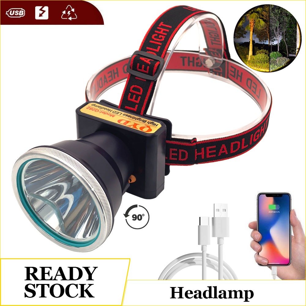 QYD Q282 LED Headlamp Penerangan Senter Kepala Headlamp Super Terang Outdoor Lampu Senter Kepala Ter