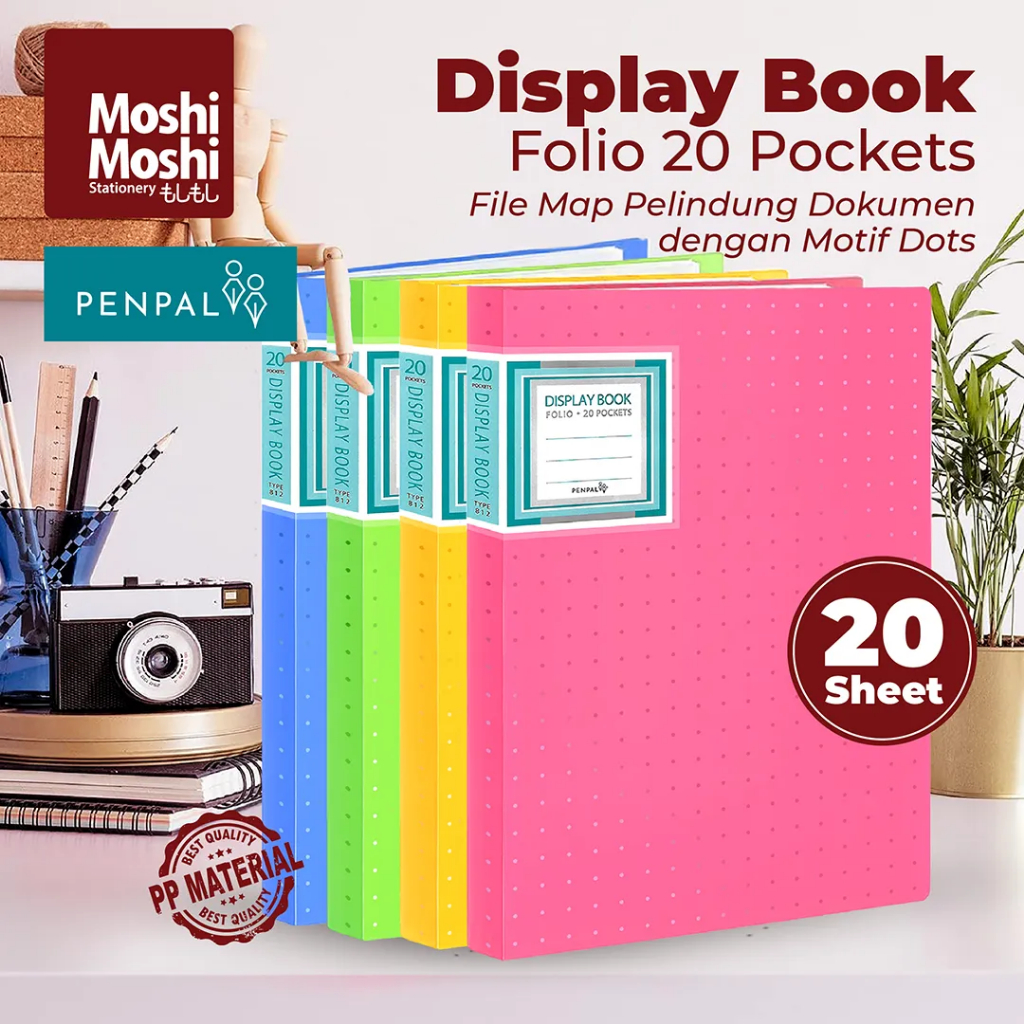 

map transparan display book a4 20 pocket