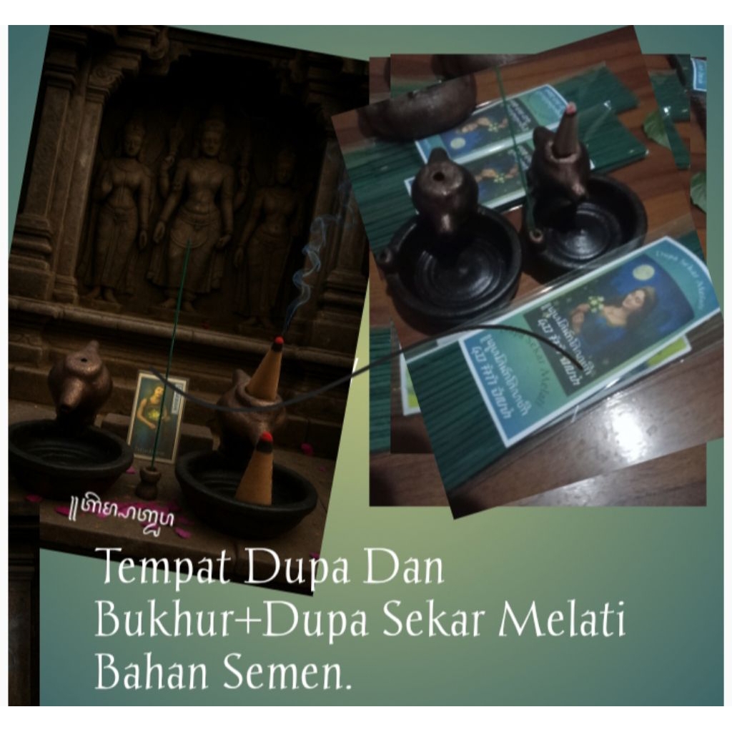 Dupa Melati + Tempat Dupa dan Bukhur