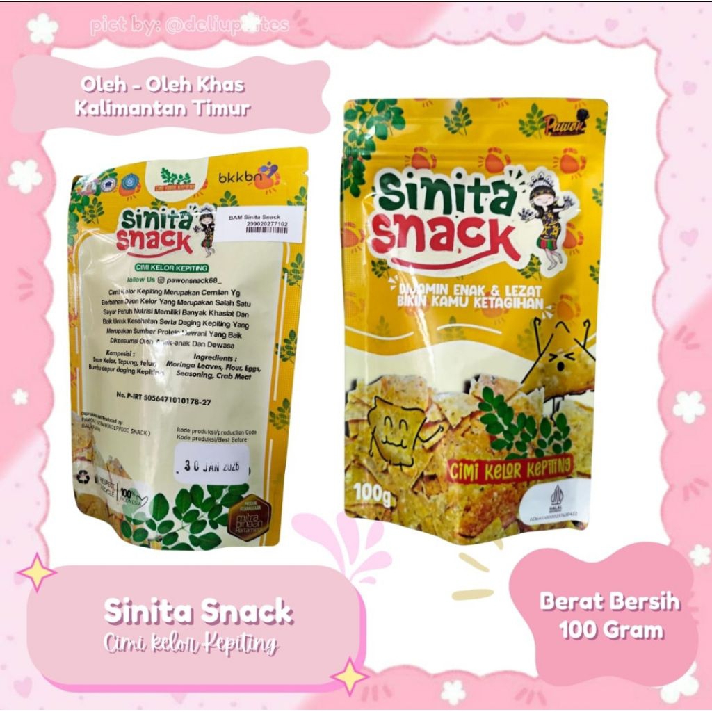 

Sinita Snack Cimini Telur Kepiting 100gr | Oleh- oleh Khas Kalimantan Timur
