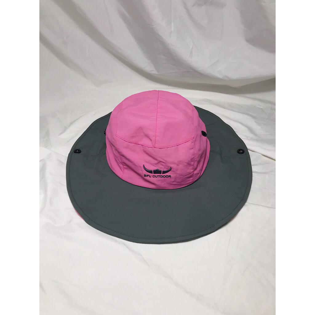 Nego Boskuu > BFL Outdoor Two Tone Safari Hat Original - Pink/Grey (Aksesoris)|Preloved/2nd/Second/B