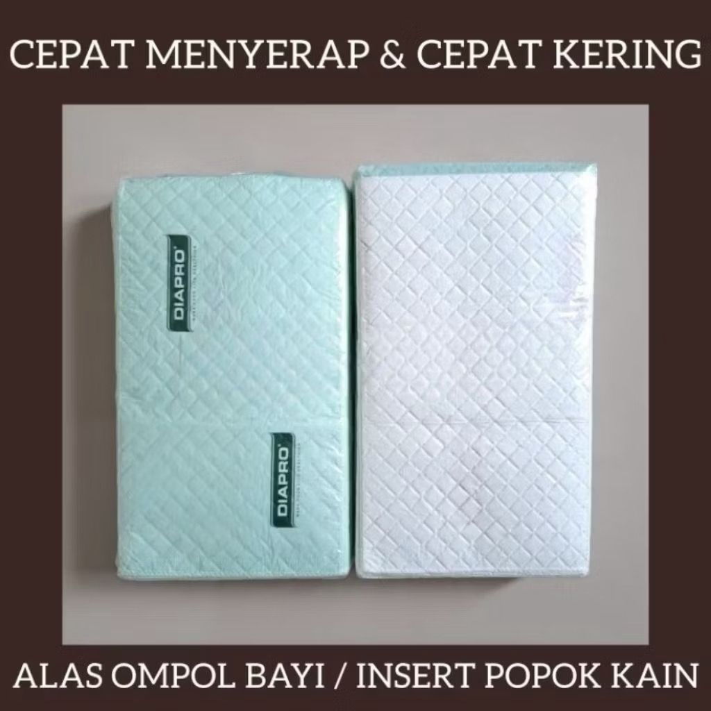 Underpass bayi diapro data serap terbaik bahan premium alas ompol pelindung popok