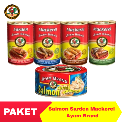 Ayam Brand - Paket Ikan Salmon Sarden Mackerel Kaleng