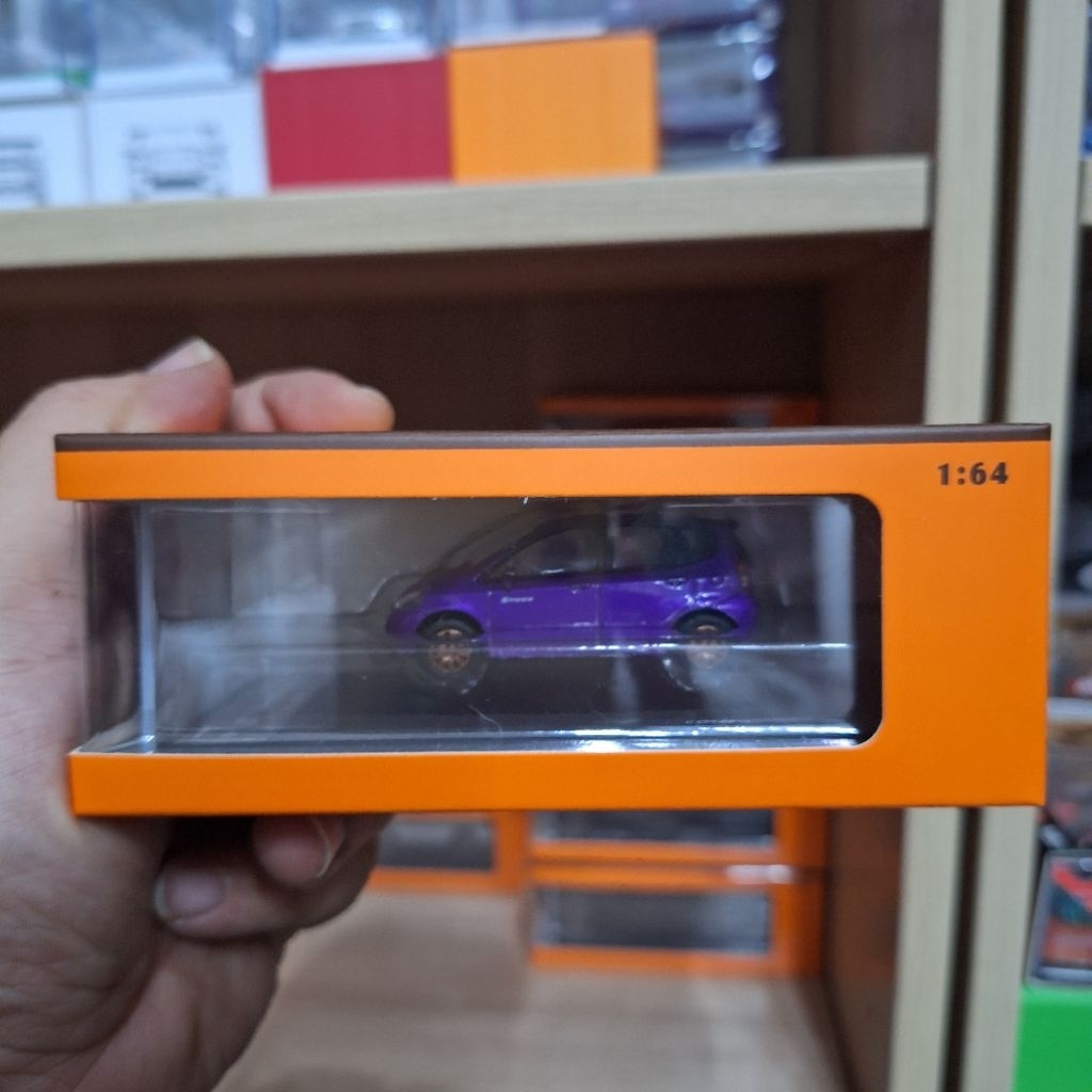 GCD Diecast Skala 64 Honda Jazz Gen 1 Biru Tua Spoon