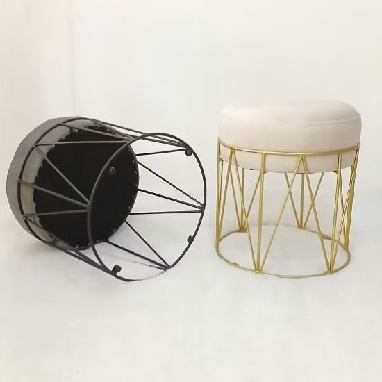 READY STOCK STOOL BULAT STOOL KAKI BESI STOOL ESTETIK STOOL TABUNG