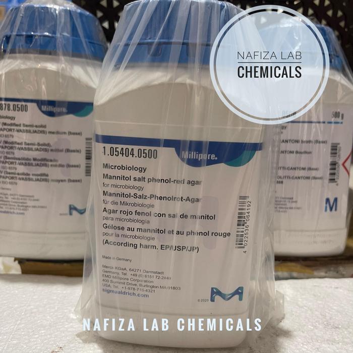MANNITOL SALT PHENOL-RED AGAR/ MSA MERCK 105404 500GRAM