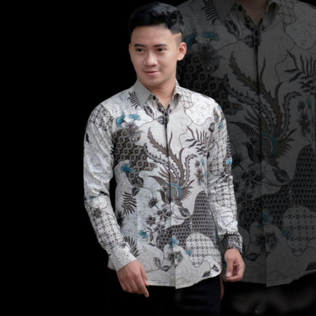 muslim fashion _ kemeja batik pria dewasa motif Sekar jagat pria idaman
