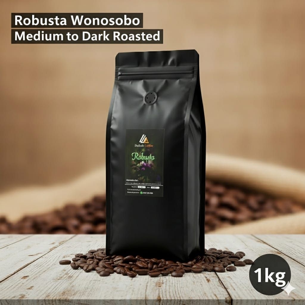 

Biji Kopi Robusta 1kg Wonosobo Medium to dark Roast - Kopi Bubuk & Biji