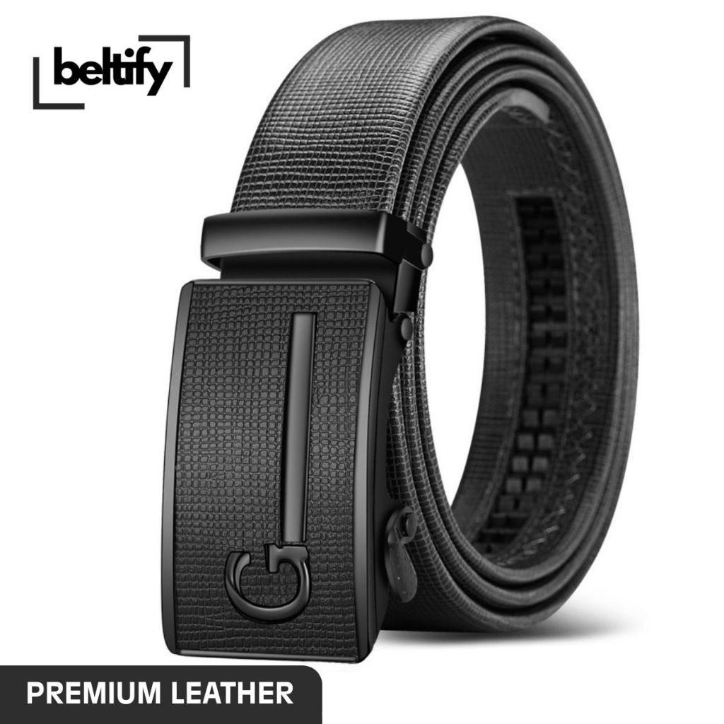 BELTIFY Ikat Pinggang Pria Casual Premium Gesper Sabuk Elegan Snake Skin Keren