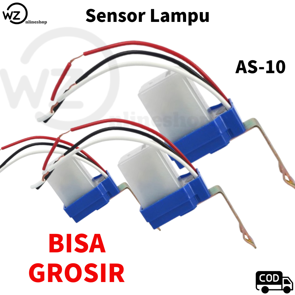 Saklar Sensor cahaya Lampu Jalan Otomatis  Saklar Pengontrol Cahaya AS-10 220V, Pengontrol Otomatis 