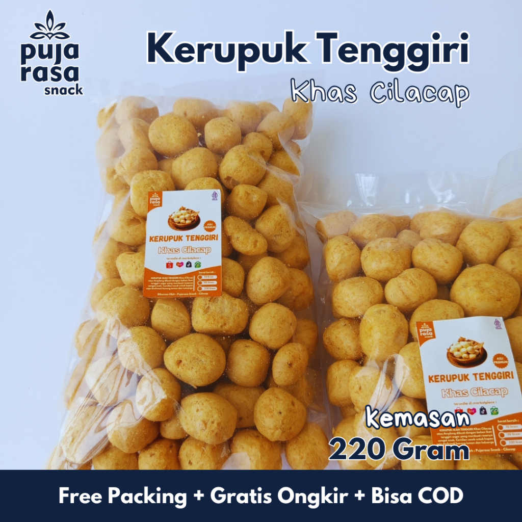 

Kerupuk Ikan Tenggiri Premium Renyah 220g