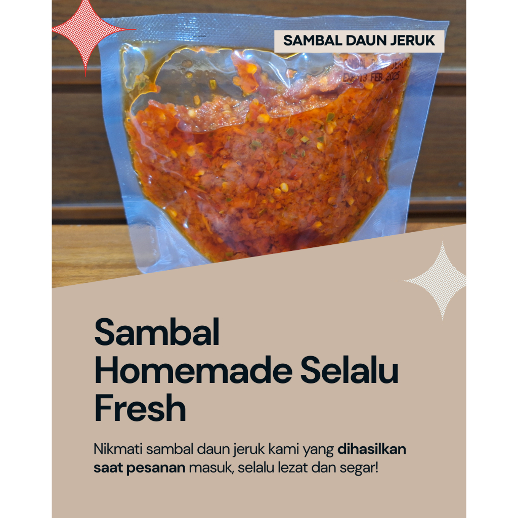 

Jagonya Homemade Sambal Daun Jeruk Segar pouch 1000g