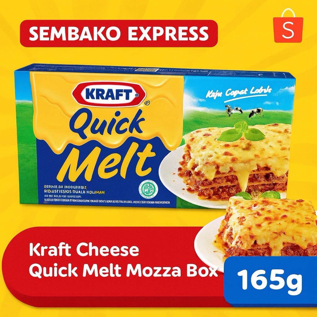 

Kraft Quick Melt 165 g – Keju Cepat Leleh untuk Hidangan Lezat
