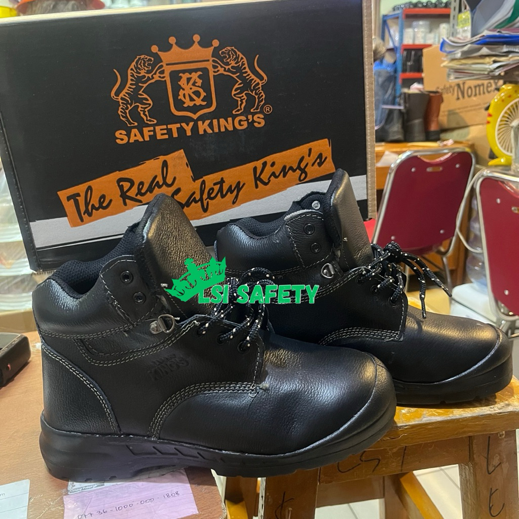 Sepatu Safety Kings Original KWS 803X / Sepatu King KWS 803 X Hitam Asli 100% Terlaris