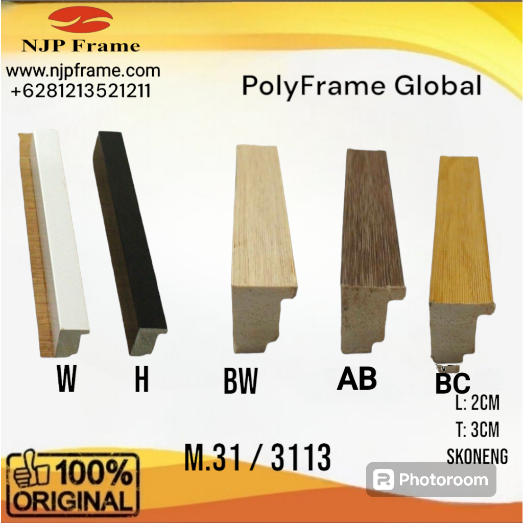 Batangan Bingkai Minimalis M.31/3113 (PolyFrame)