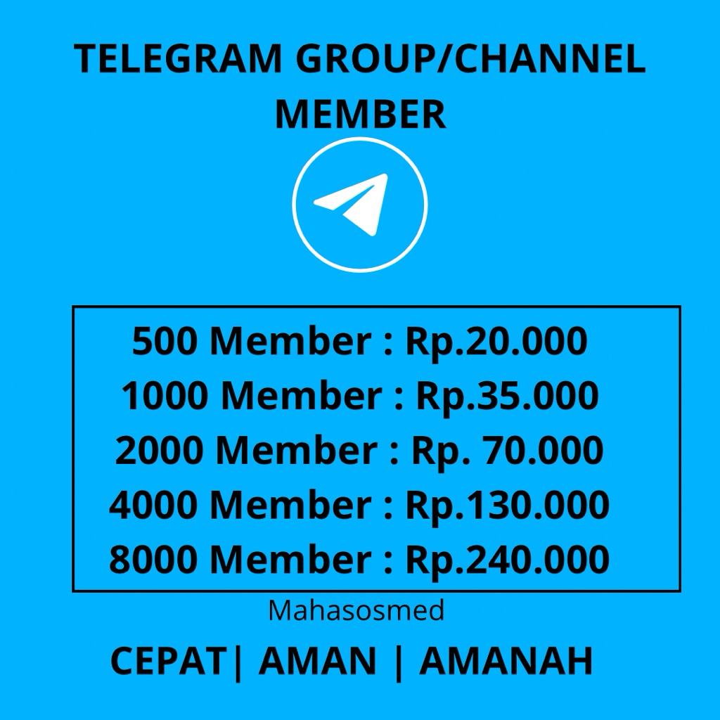 TELEGRAM CHANNEL / MEMBER GROUP PERMANEN REAL USER DAN BERGRANSI
