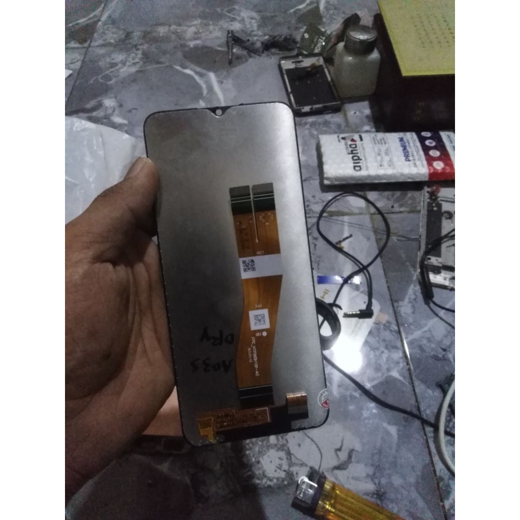 lcd original copotan Samsung ao3s tested