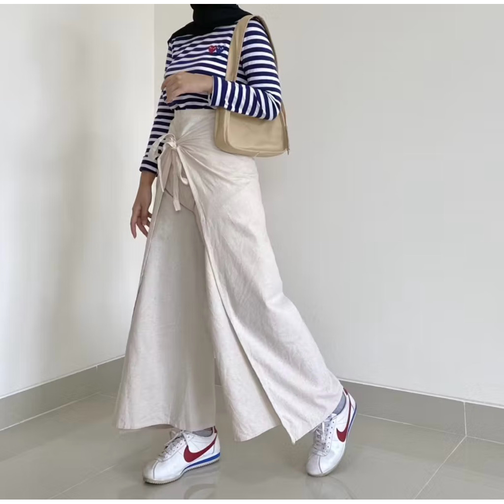 Preloved Wrap Pants Celana Lilit by Say Karra - Cream