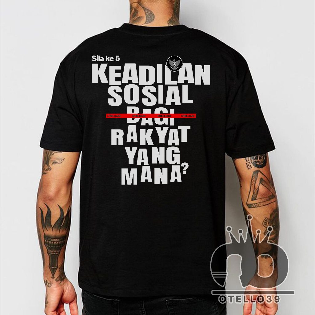 Otello - Baju Kaos Kritik Sosial - Kaos sindiran Pemerintah - Bisa Unisex
