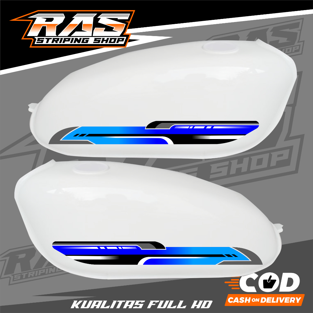 striping les stiker tangki cb 100 cb 125 - striping tangki cb herex stiker les tangki cb custom