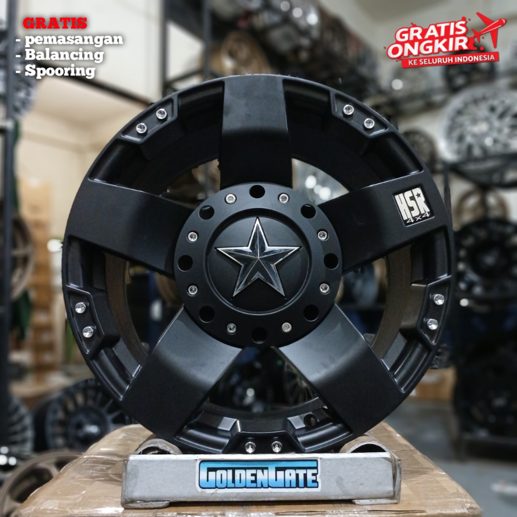 Velg ring 17 rubicon, wrangler, sahara, jeep jk, journey dll lebar 9 hsr rasta