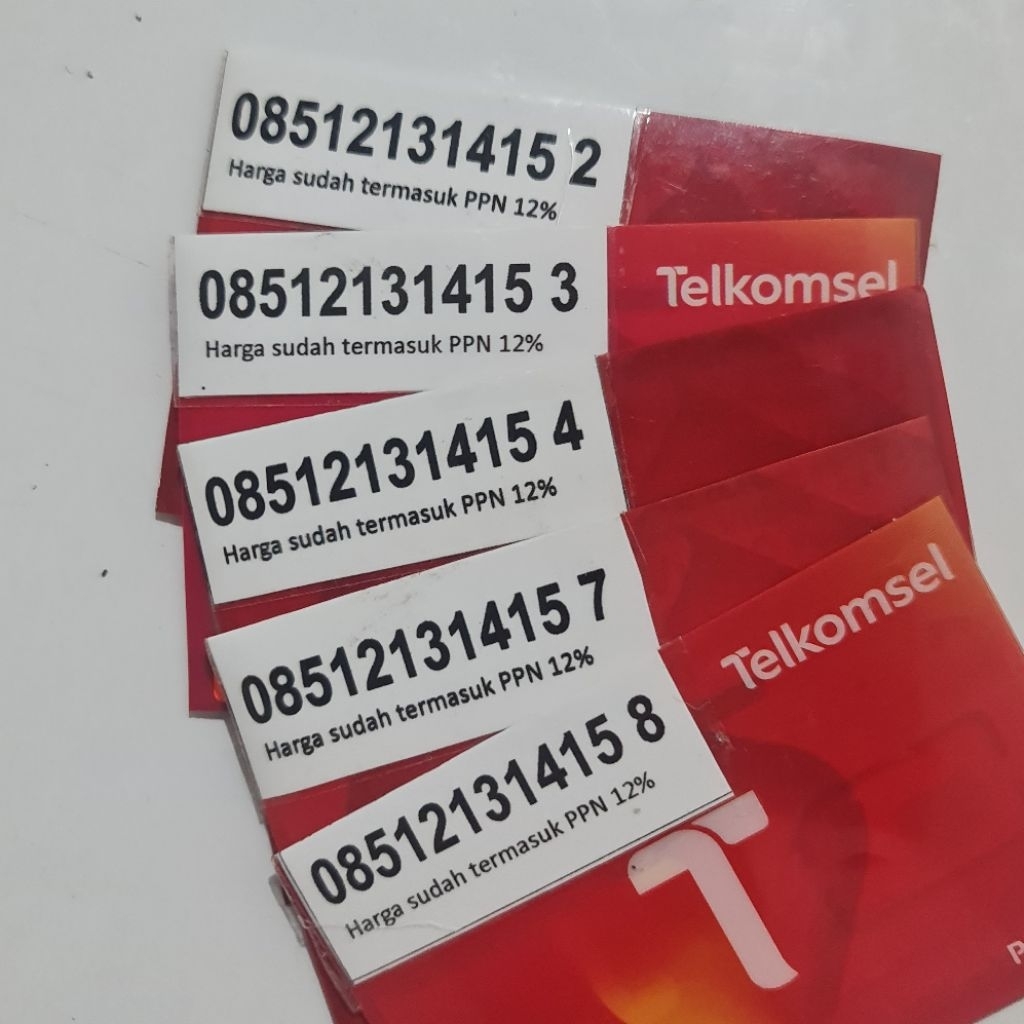 NOMOR CANTIK 12131415 NOMOR URUT TELKOMSEL  PERDANA CANTIK MURAH