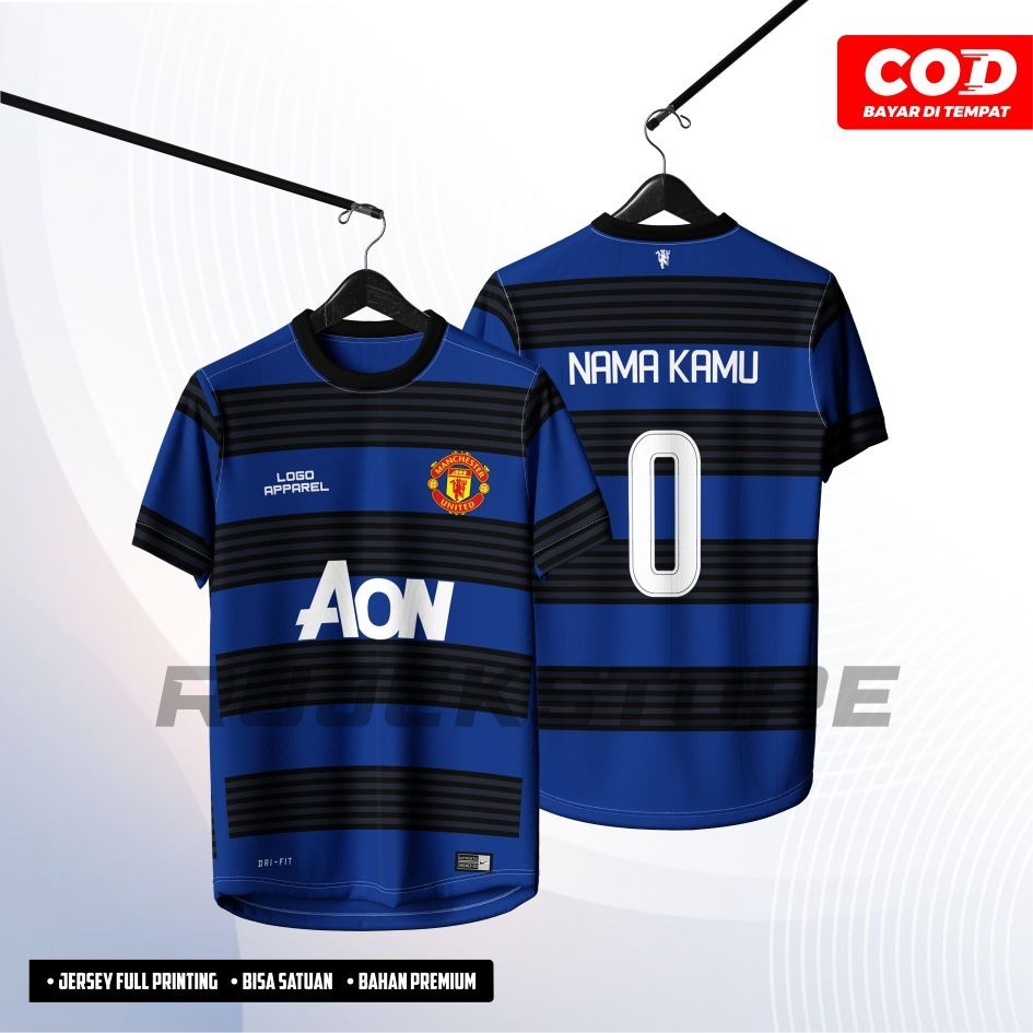Jersey MU 2011/2012 Away Full Printing Free Nama dan Nomor