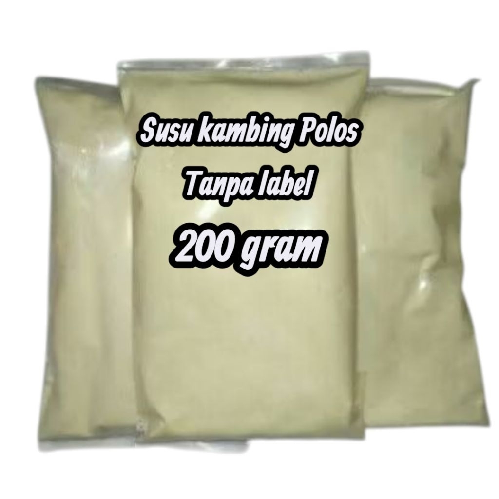 

Susu Kambing Kemasan (200gr) polos tanpa label