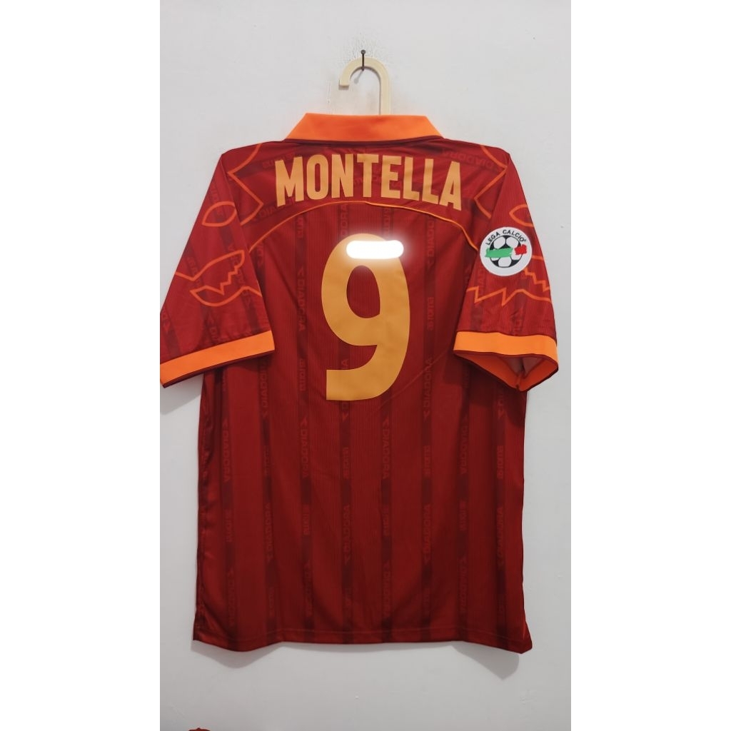 jersey retro As Roma Montella size L