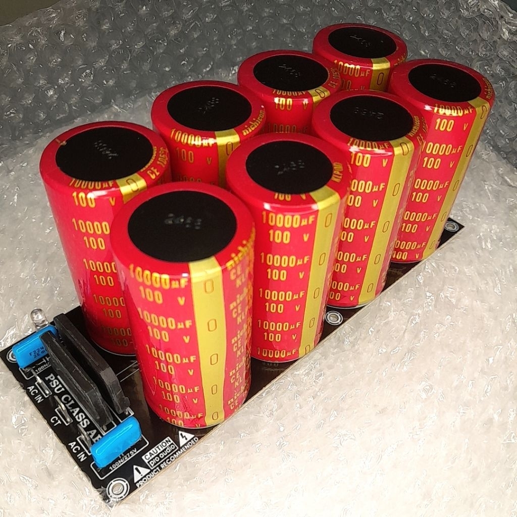 KIT PCB PSU ELCO 4 ELCO 6 ELCO 8 ELCO 10000UF 100V NICHICON MERAH FREE SKUN PCB