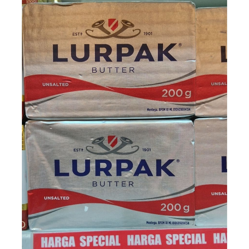 

Lurpak butter unsalted 200gr/pcs
