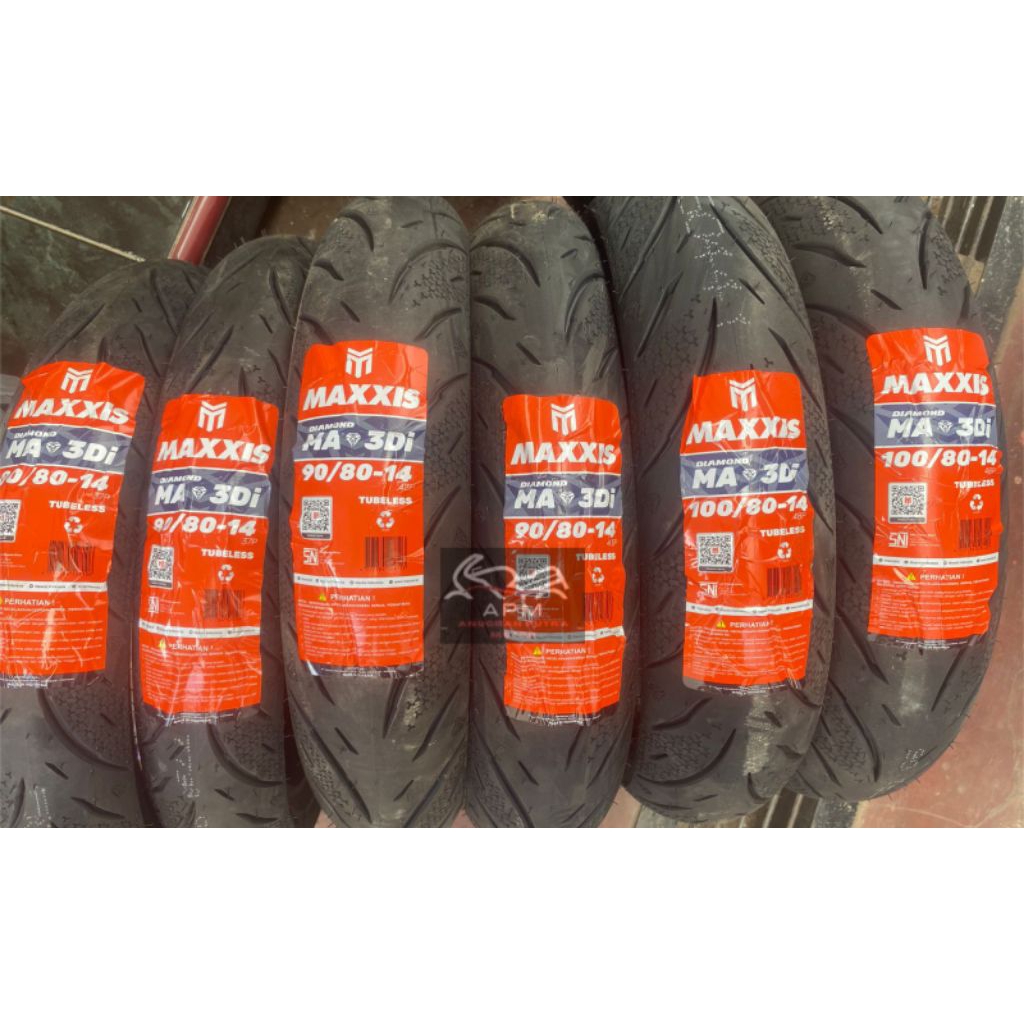 BAN LUAR MAXXIS TUBELESS NEW DIAMOND RING 17 DAN 14 UKURAN 70 80 90 100