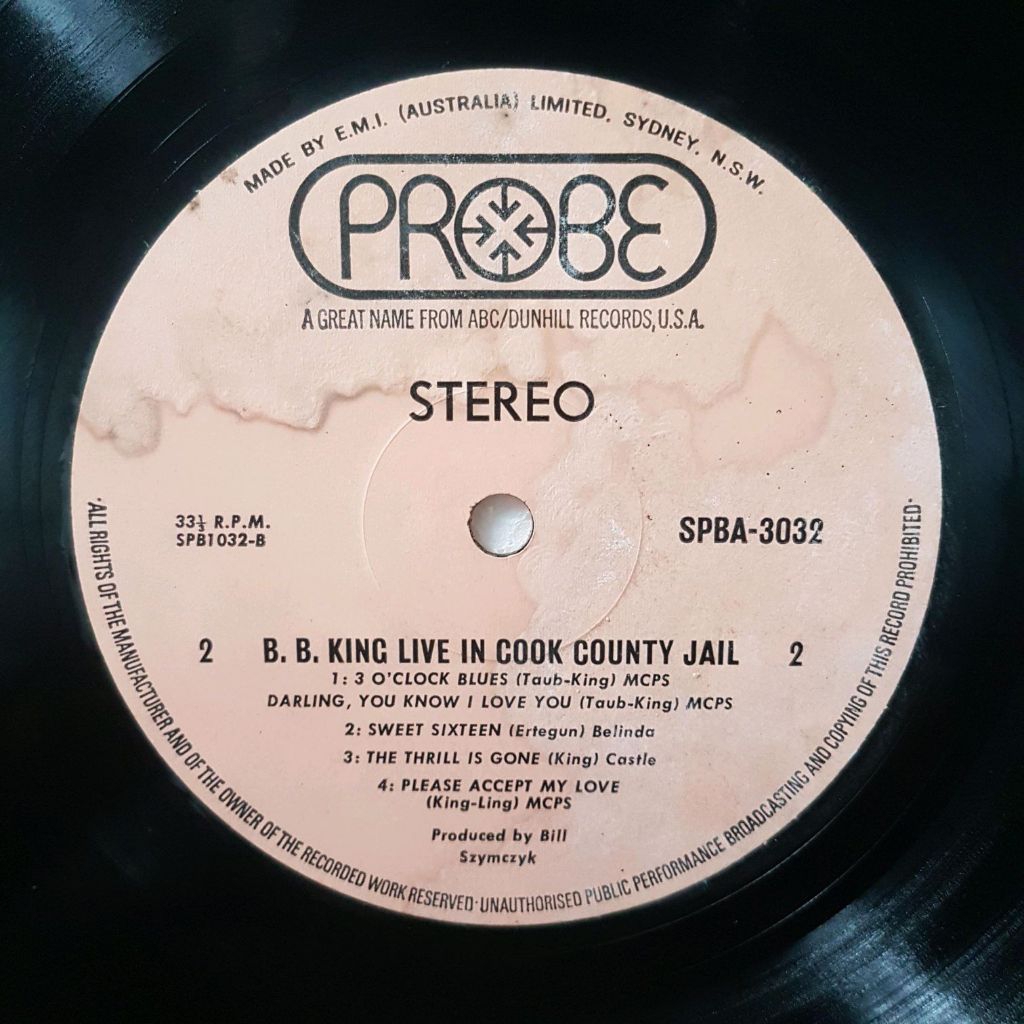 Vinyl Piringan Hitam 12 inch B B King Live In Cook County Jail - Introduction