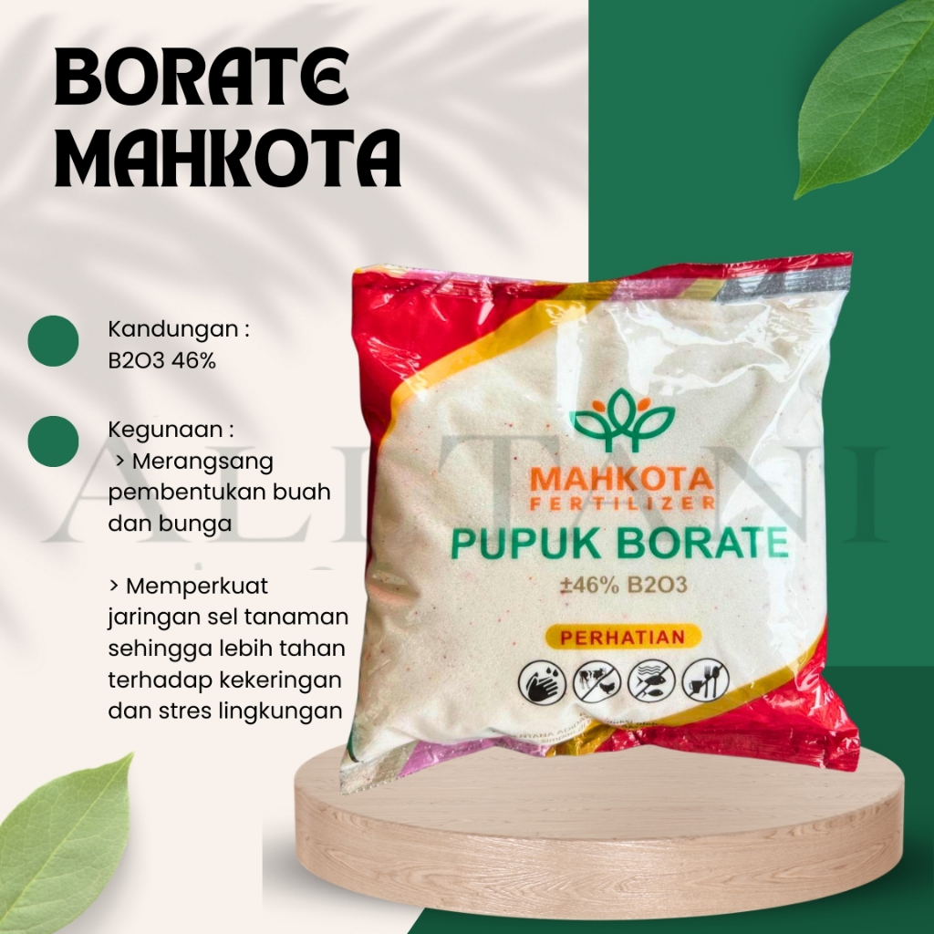 (1 KG) Borat Borate Mahkota 1 KG ORIGINAL Pupuk Boron/Borax/Borate Murni/Perangsang Buah