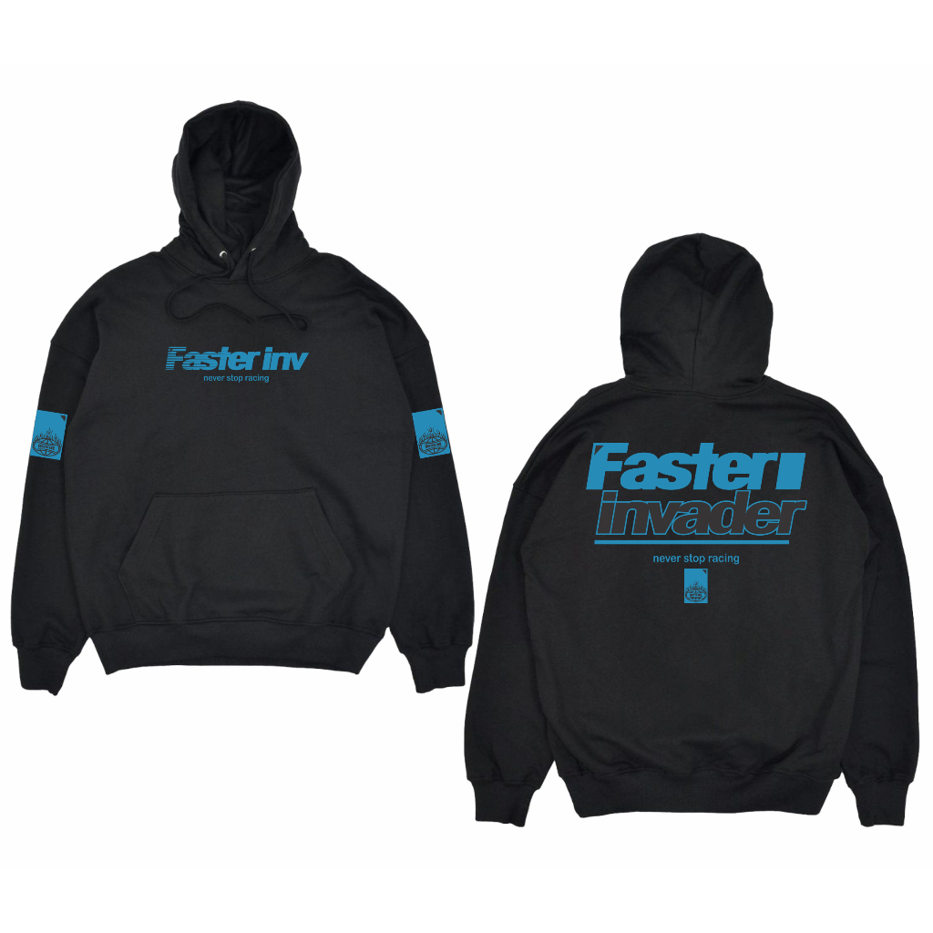 JAKET HOODIE RACING FASTER INVADER TERBARU VOL 4 BIG SIZE JUMBO