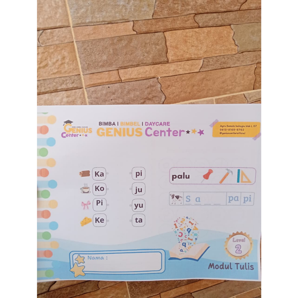 

Genius center Modul Tulis level 2 Fullcolor size A4 75 GSM