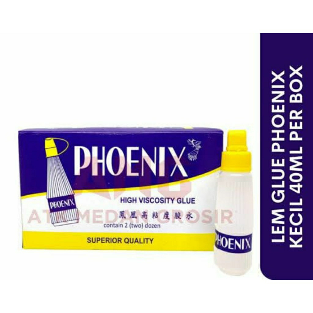 

Lem Kertas Cair Phoenix 40ml Perekat Cair Kuat Bahan Slime Alat Tulis Kantor ATK Souvenir Perlengkapan Sekolah