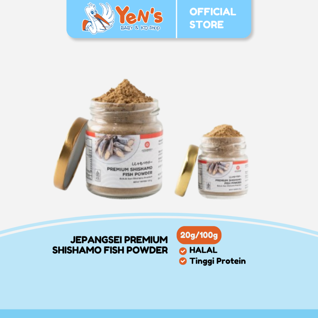 

JEPANGSEI PREMIUM Shishamo Fish Powder 20g / 100g Bubuk Ikan Shishamo MPASI HALAL