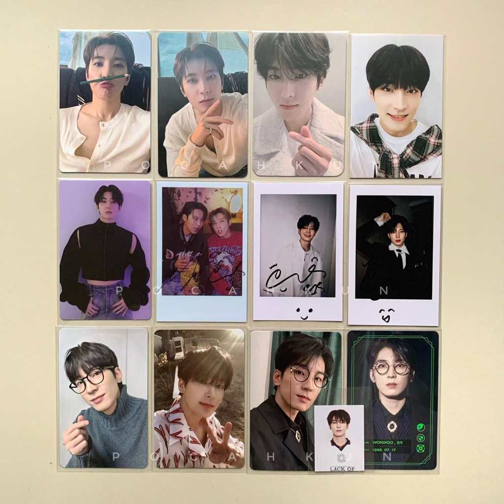 PHOTOCARD PC OFFICIAL SEVENTEEN WONWOO WONCIL PENSIL LD STF YMMD GUMAY CROPTOP DICON MINWON POLA WAV