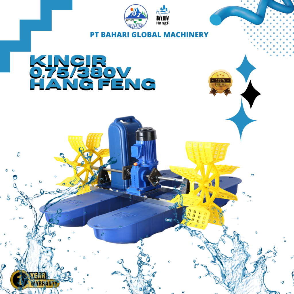 Kincir Air Tambak Udang Ikan 3 Phase 1HP merk HANGFENG