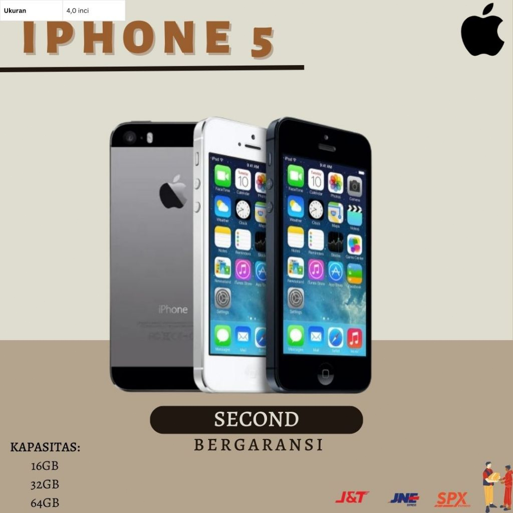 HP/HANDPHONE IP 5 BARANG BEKAS PEMAKAIAN BERKUALITAS DAN BERGARANSI MINUS WIFI ONLY