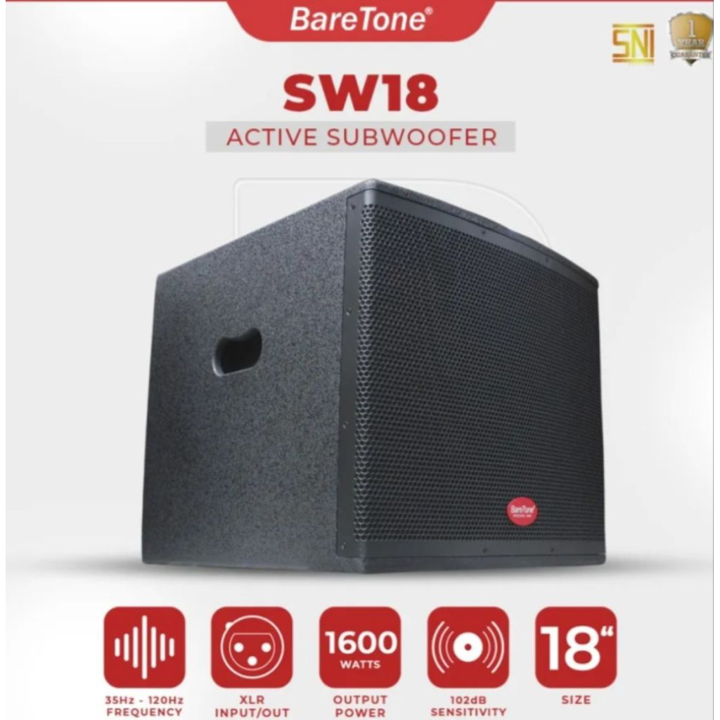 SUBWOOFER AKTIF BARETONE SW18 18 INCH ORIGINAL BARETONE SW18
