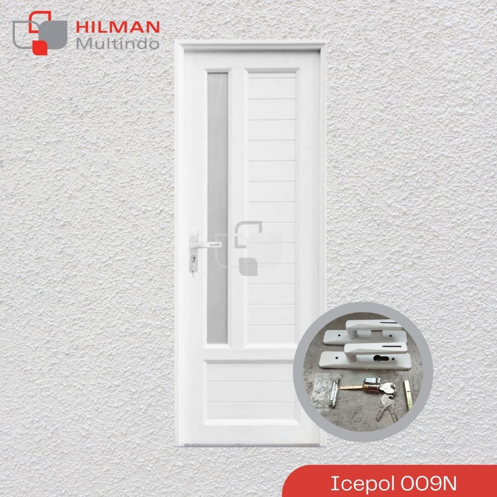 Pintu Icepol IC-009N - Pintu UPVC 70 x 200 cm Putih
