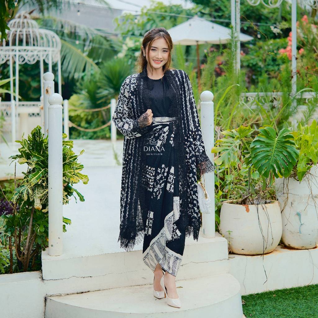 ONE SET NAGITA OUTER | SET OUTTER ROK LILIT Diana Batik