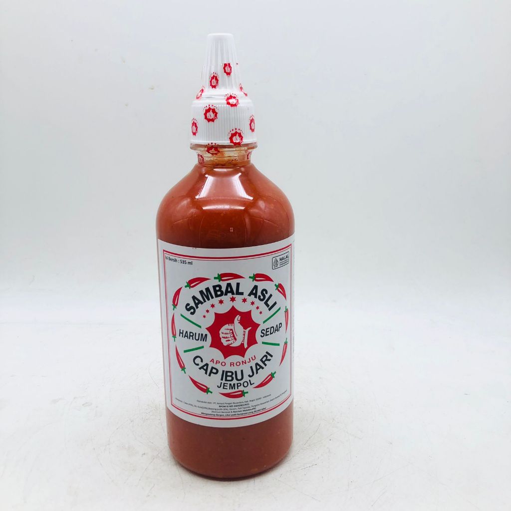 

Sambal asli cap ibu jari jempol 535 ml botol plastik chili sauce saus